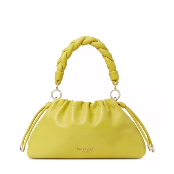 ♠️kate spade Meringue Small Nappa Leather Crossbody Bag, Lime Slice NWT - Picture 1 of 8